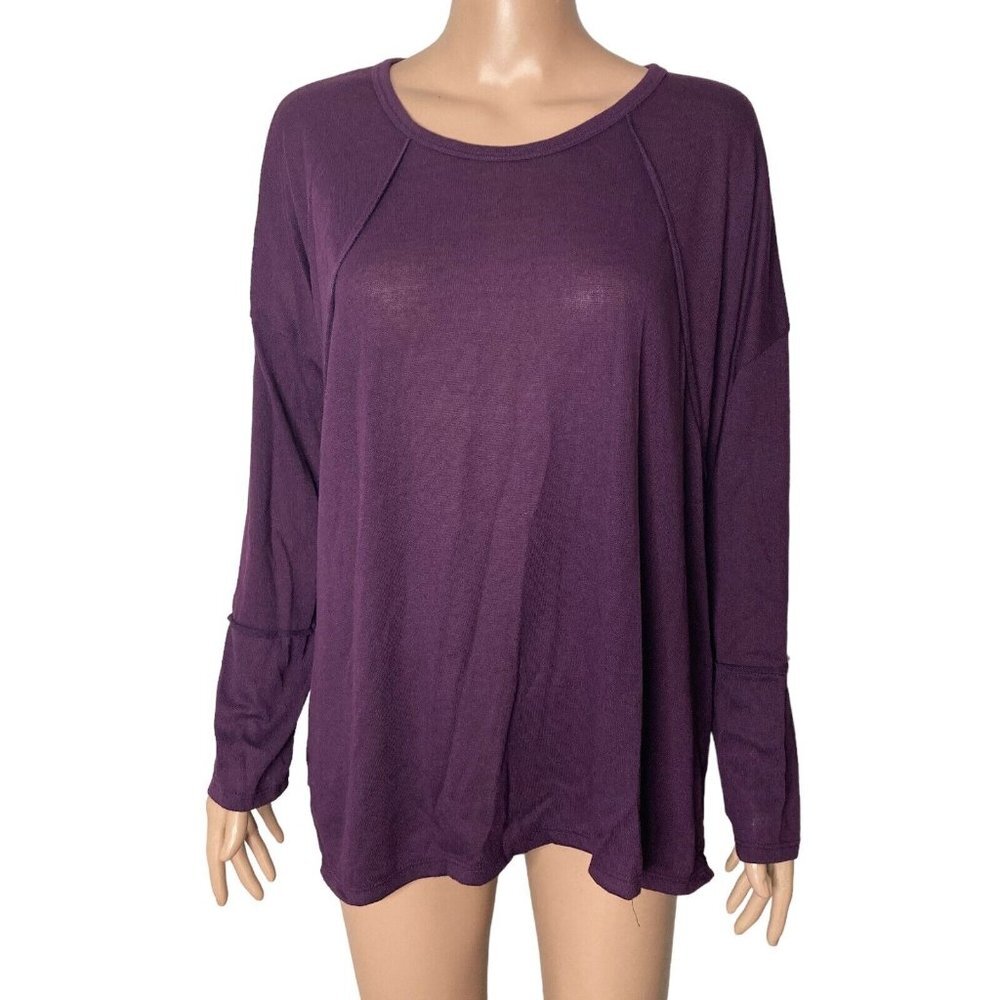 Forgotten Grace Sweater Womens Large Purple Lightweight